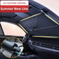 Car Windshield Sun Shade Umbrella | Foldable UV Protection Front Window Sunshade | Heat Insulation Car Sun Protector | Universal Auto Sunshade