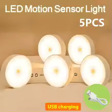 Intelligent Induction Lamp | Rechargeable Motion Sensor LED Night Light | Wireless Magnetic Cabinet & Closet Light