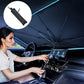 Car Windshield Sun Shade Umbrella | Foldable UV Protection Front Window Sunshade | Heat Insulation Car Sun Protector | Universal Auto Sunshade